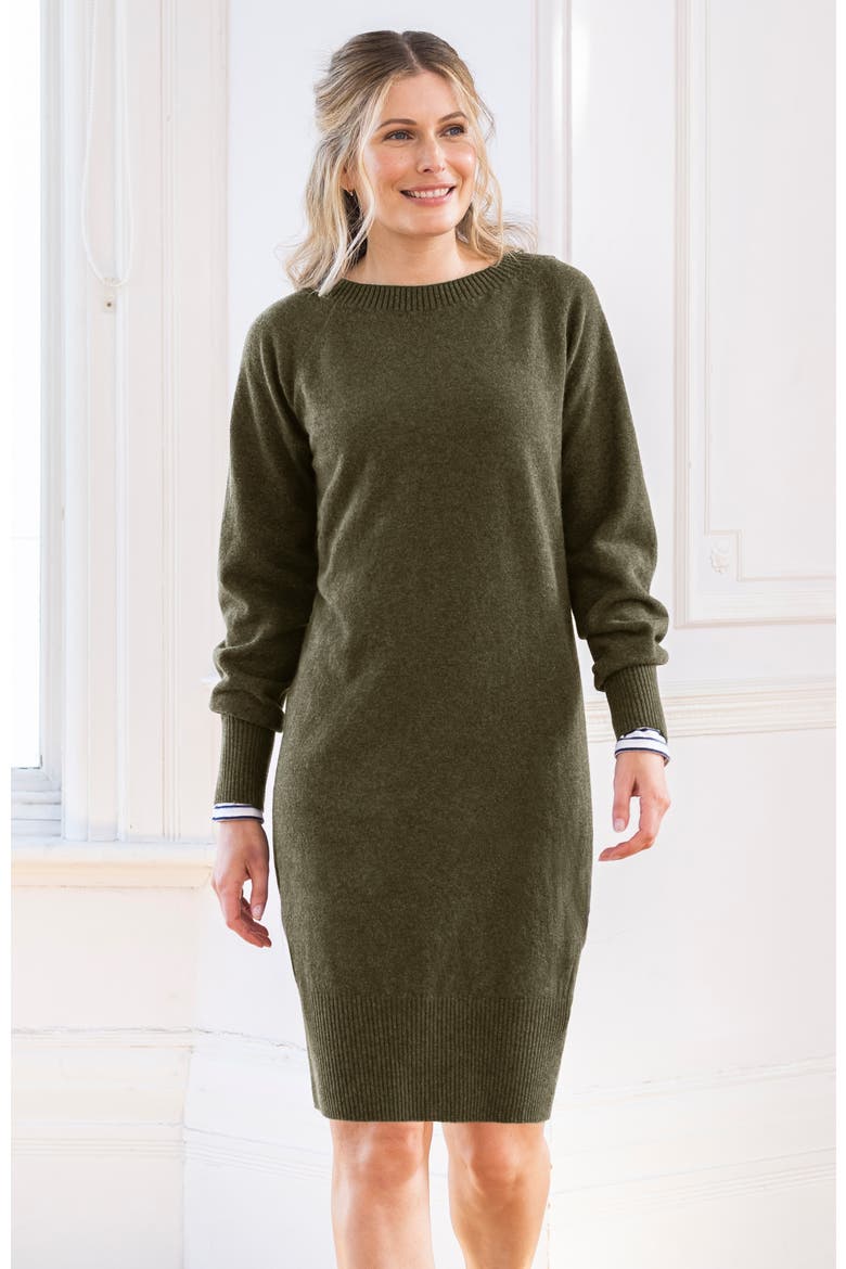 Supersoft Slouch Dress, Alternate, color, Olive
