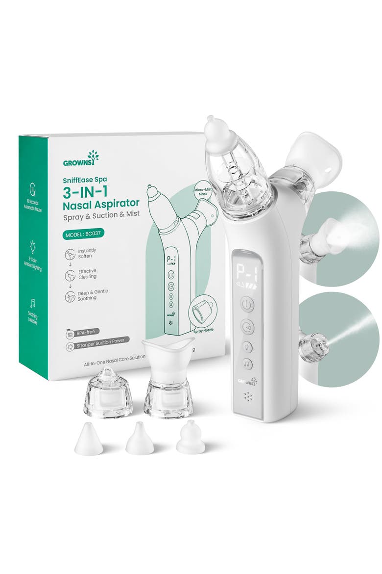 Baby Nasal Aspirator, Main, color, Grey