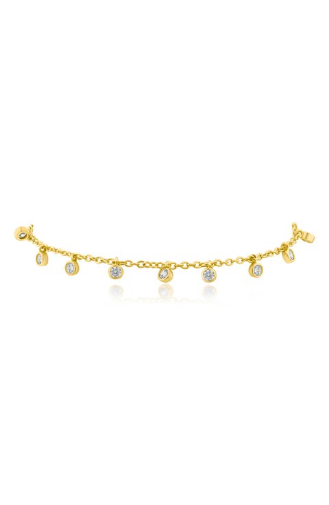 Cubic Zirconia Charm Bracelet
