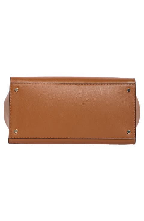 cameron medium leather satchel