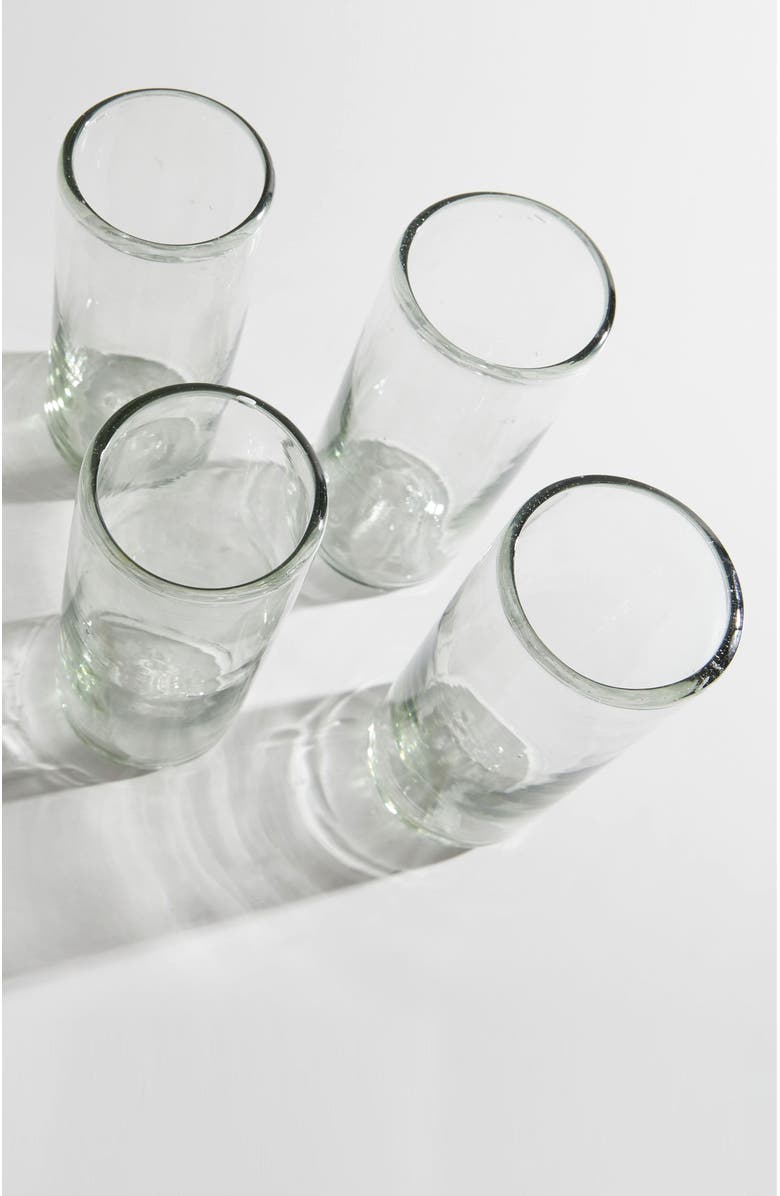 Verve Culture Handblown Glasses Highball - Set of 4, Alternate, color, Clear