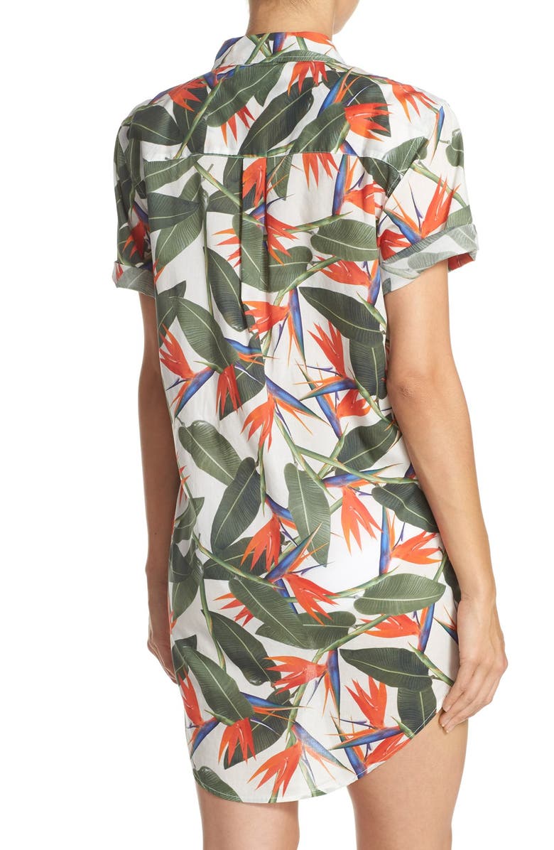 Onia 'Jesse' Cover-Up Shirtdress, Alternate, color, 