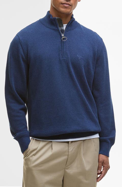 Cotton Quarter Zip Sweater