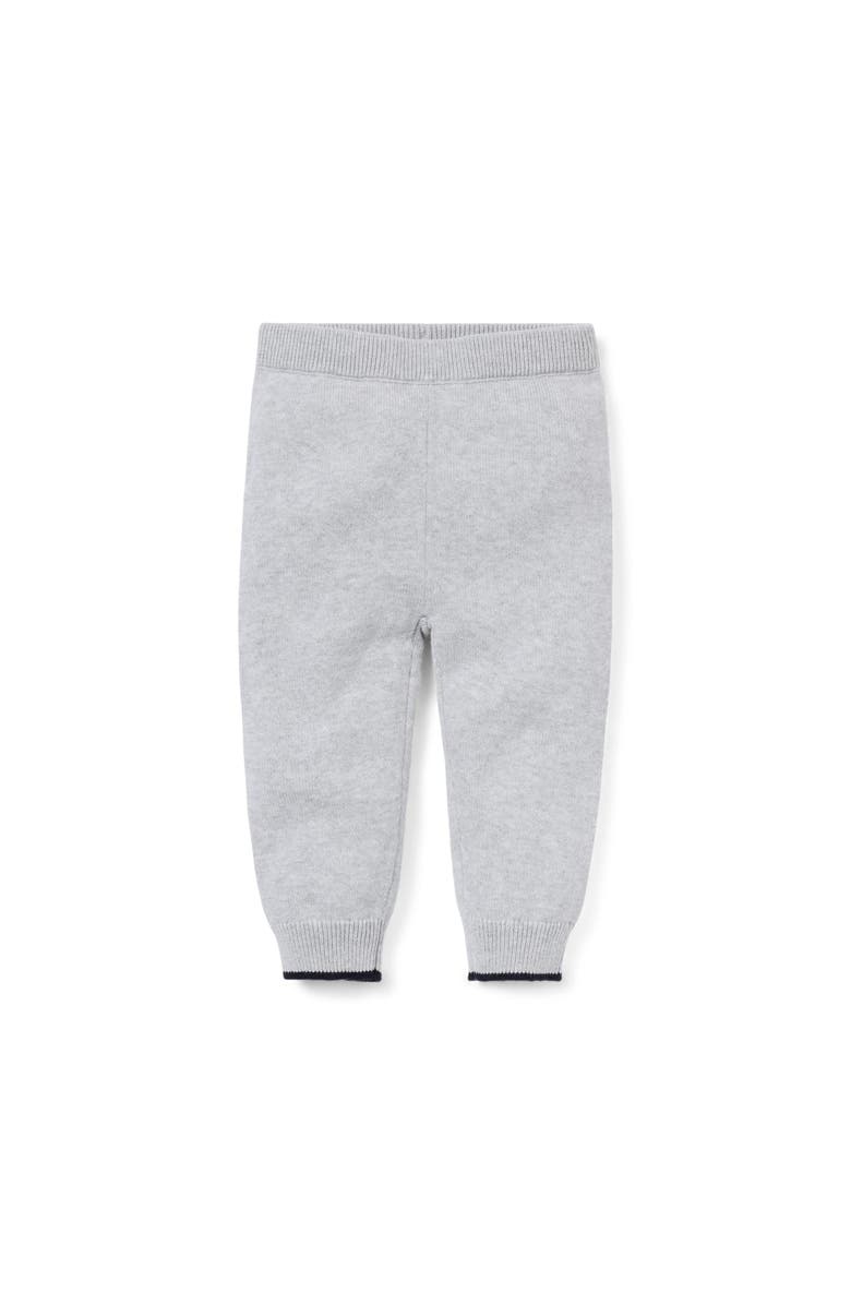 Janie and Jack Baby Race Car Sweater Pant, Main, color, Grey