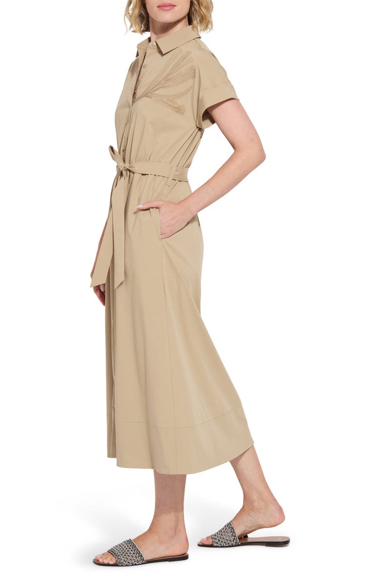 Lysse Thalassa Tie Waist Shirtdress, Alternate, color, 