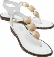 Forever & Always Shoes Giulia Leather Flat Sandal
