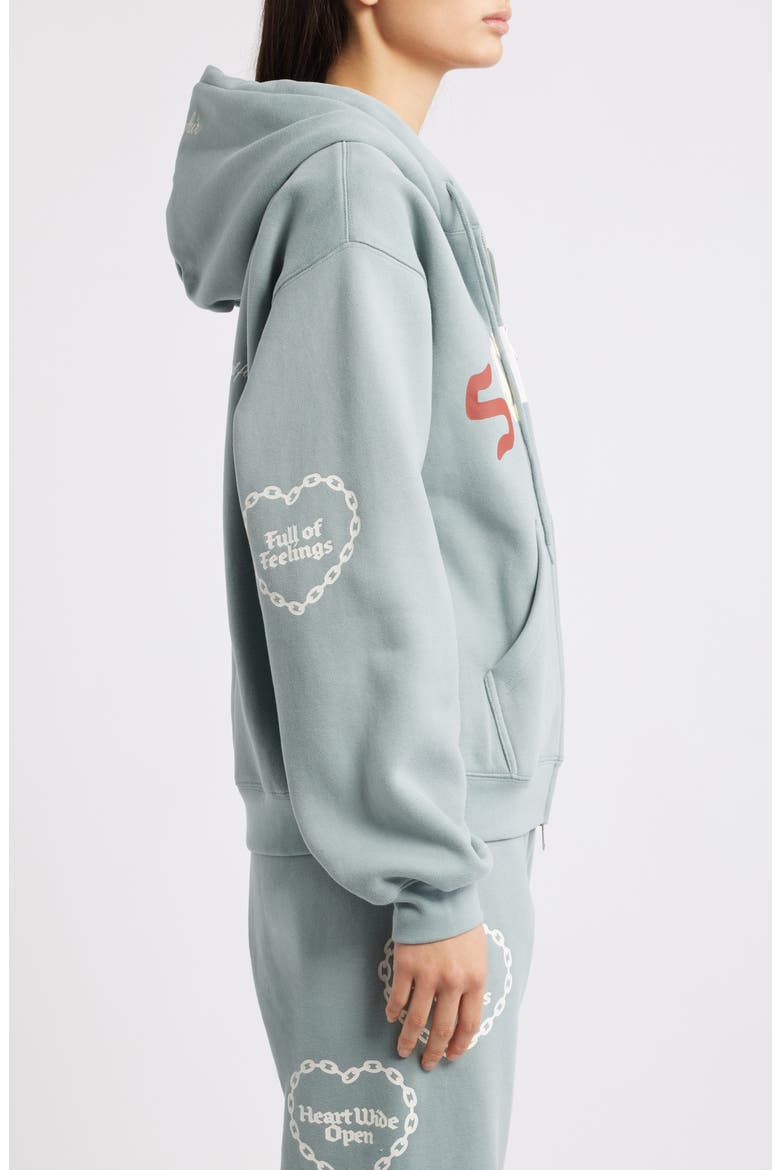 Soulful Relaxed Zip Hoodie, Alternate, color, DUSTY BLUE