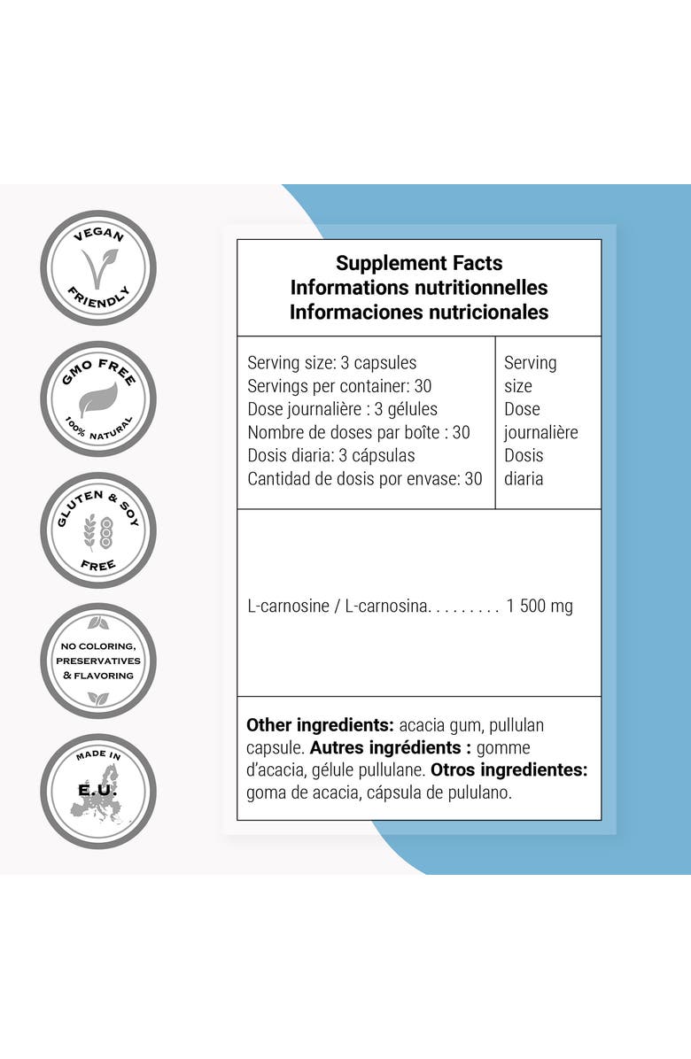 SuperSmart Carnosine 1500mg per Day, Alternate, color, NO COLOR