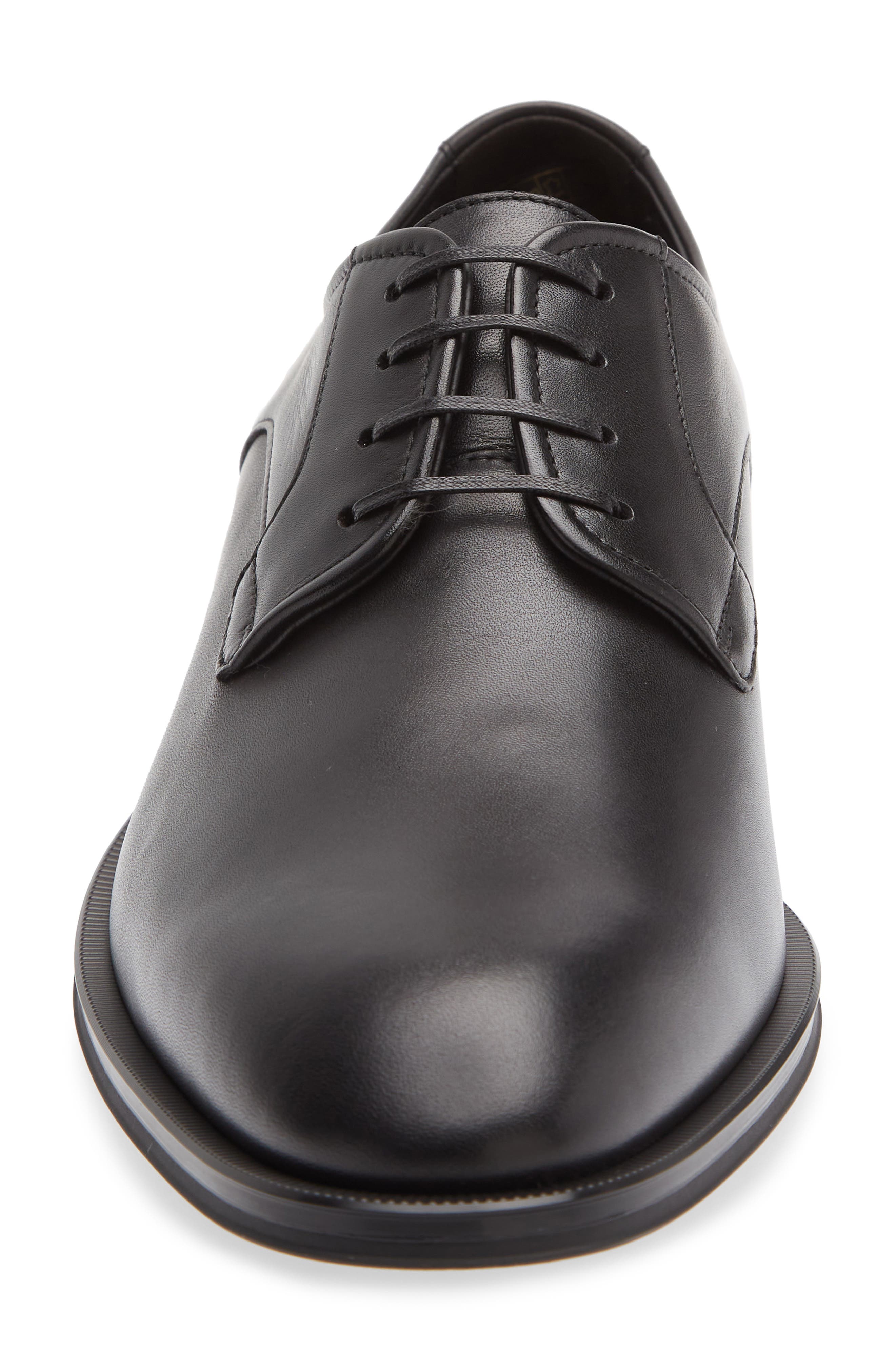 Teylor Plain Toe Derby, Alternate, color, BLACK