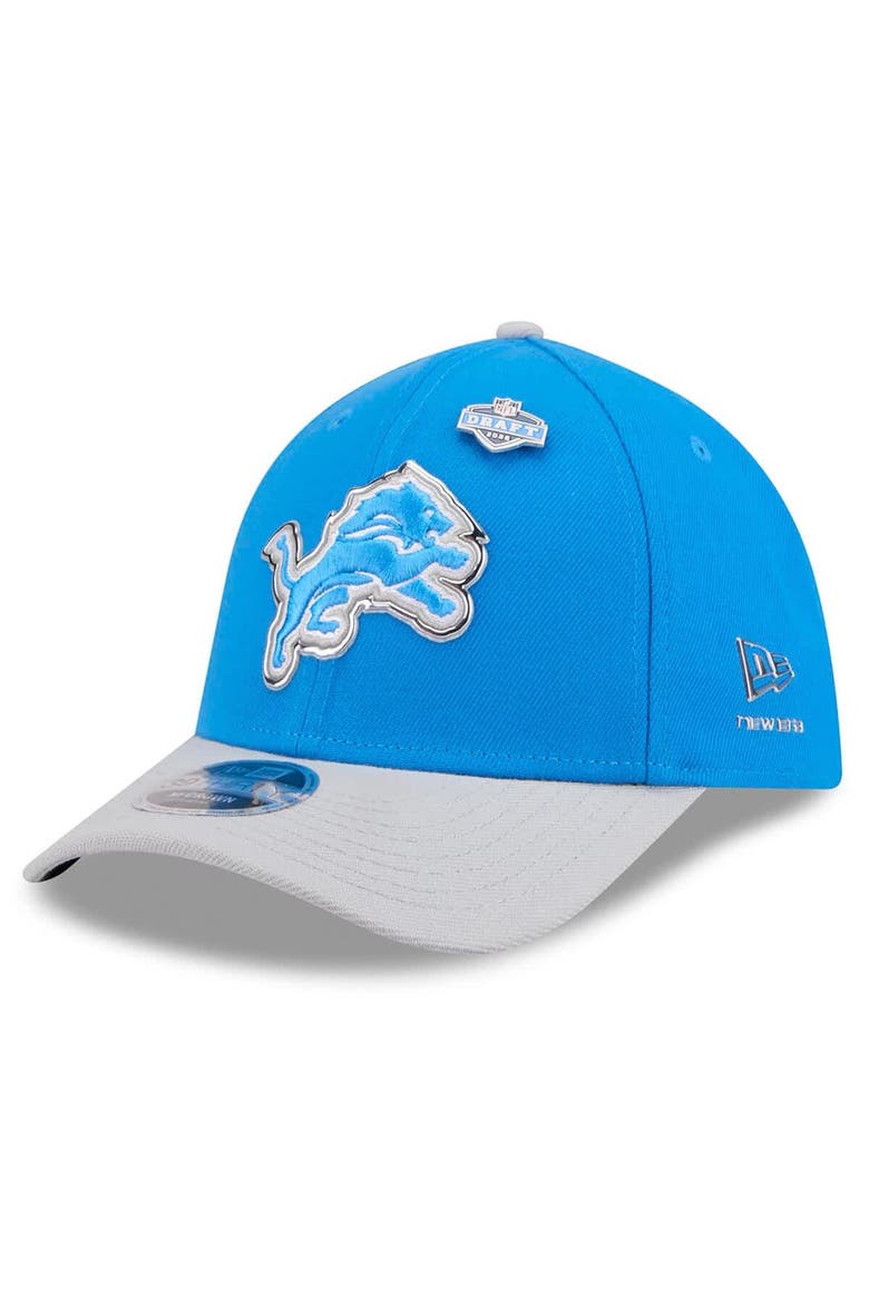 Men's New Era  Blue/Silver Detroit Lions 2026 NFL Draft 39THIRTY M-Crown Flex Hat, Main, color, Blue