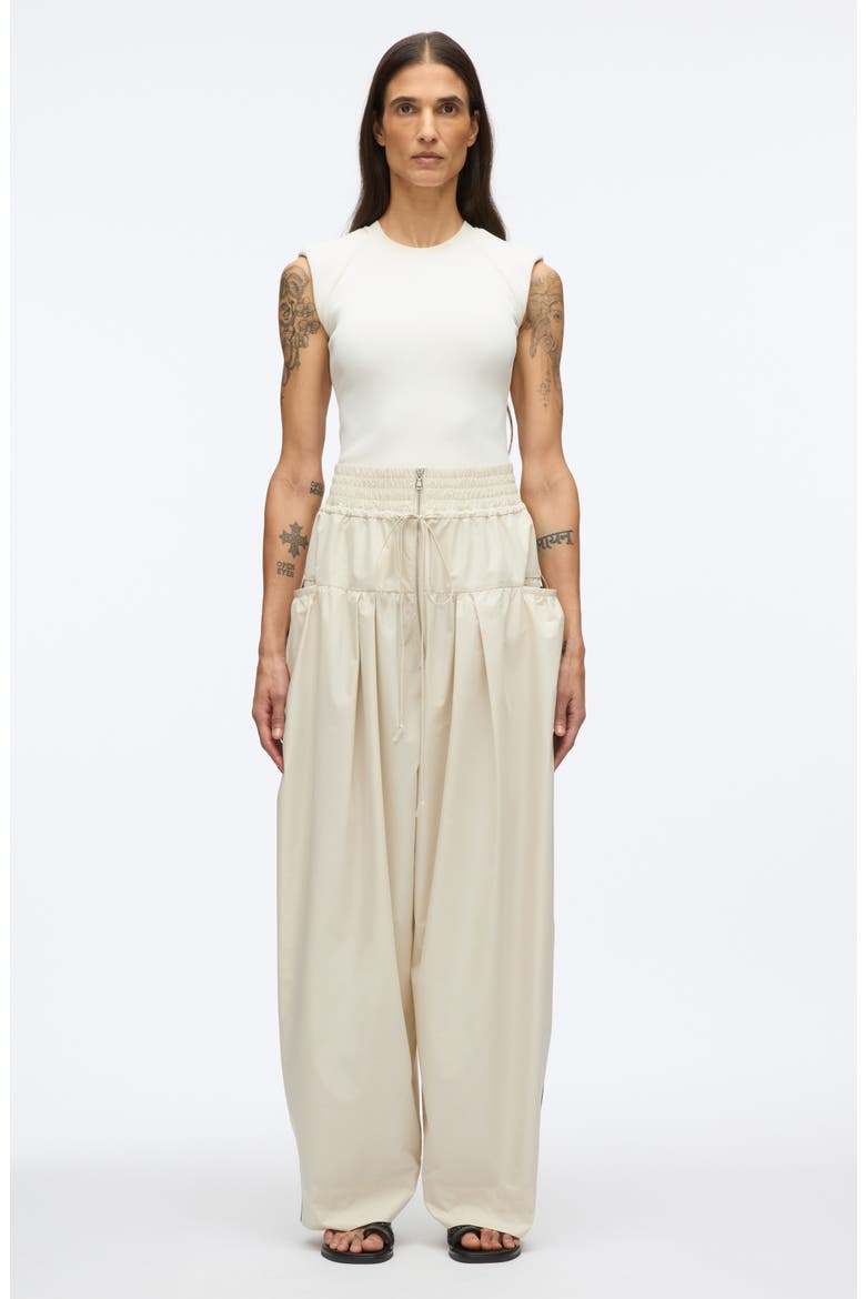 Wide Leg Zip Front Pants, Alternate, color, STONE