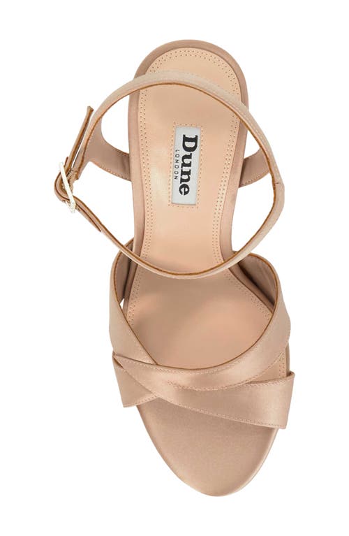 Dune London Mayve Ankle Strap Platform Sandal In Animal Print