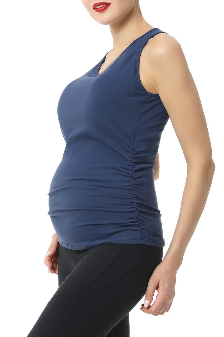 Rachel Maternity Performance Tank, Alternate, color, NAVY