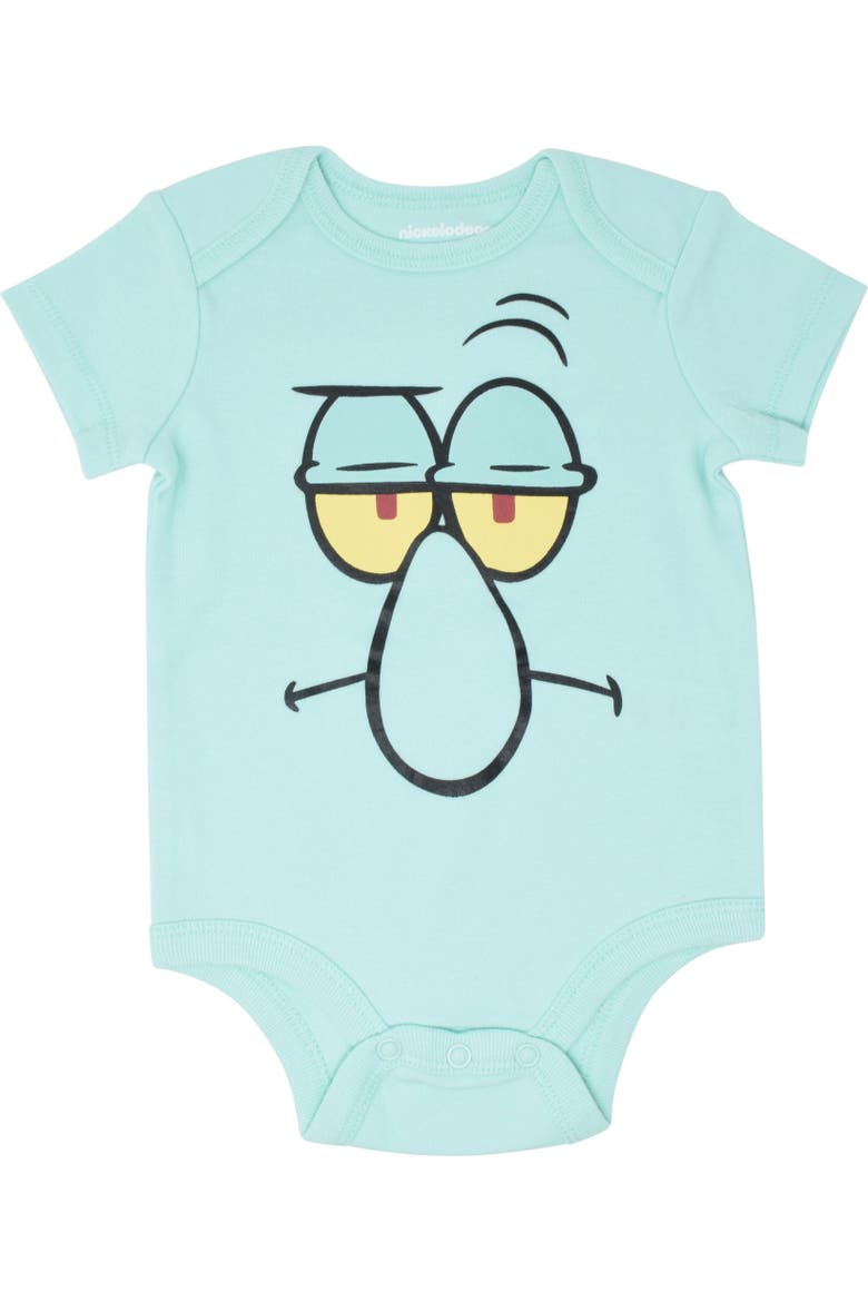 SpongeBob SquarePants 3-Pack Short Sleeve Bodysuits, Alternate, color, SpongeBob Multi
