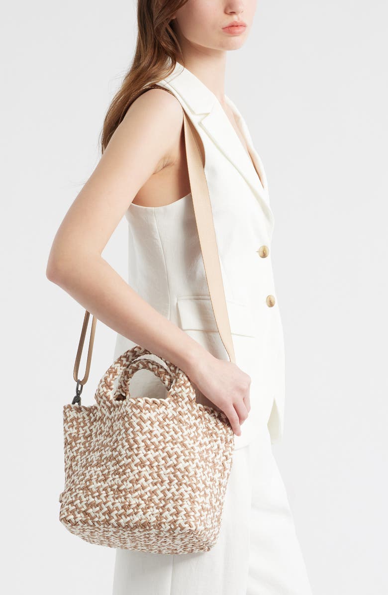 NAGHEDI Small St. Barths Prism Tote, Alternate, color, Flax