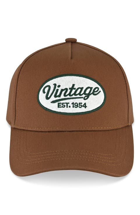 Vintage Embroidered Patch Baseball Cap