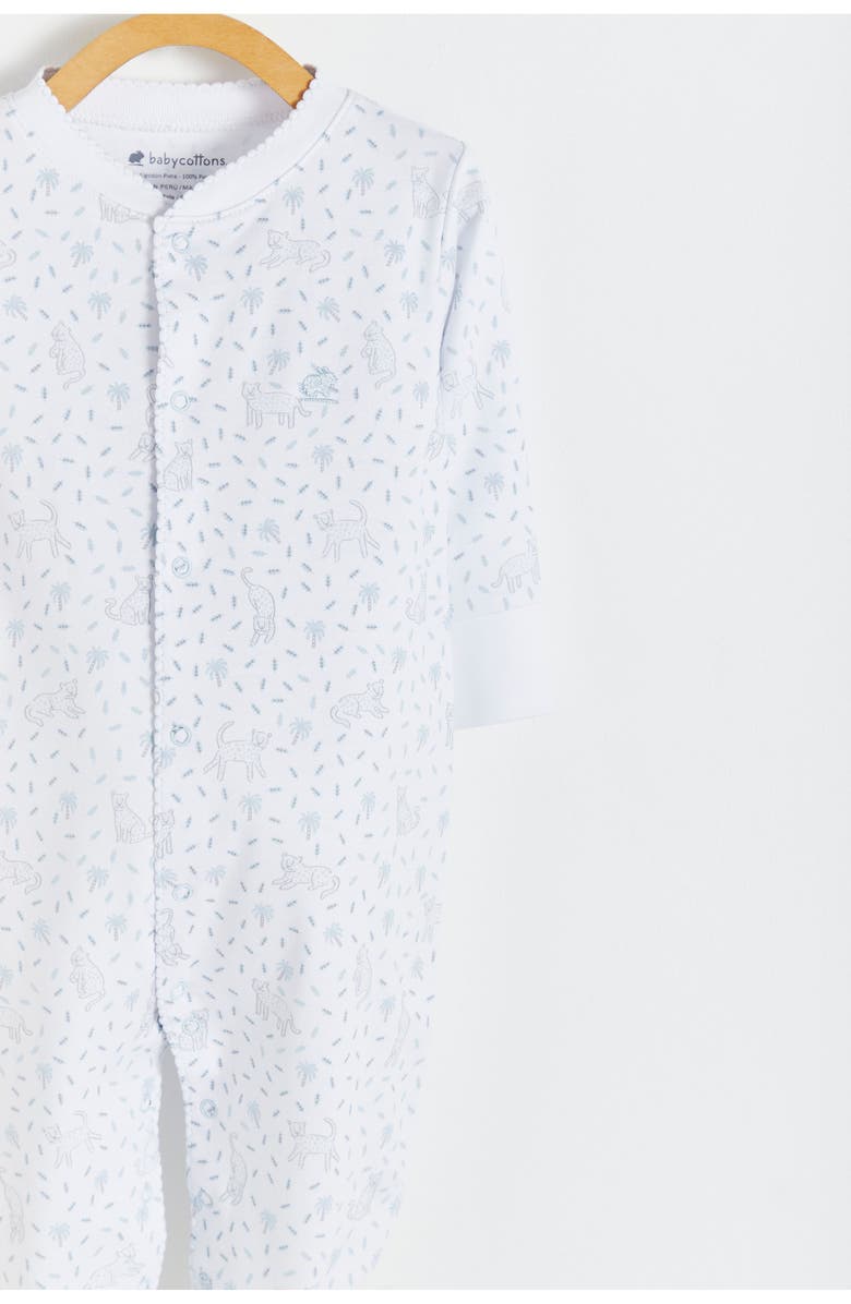 Babycottons Premium Peruvian Pima Cotton Tiggy Footie Pajama for Infant, Alternate, color, 