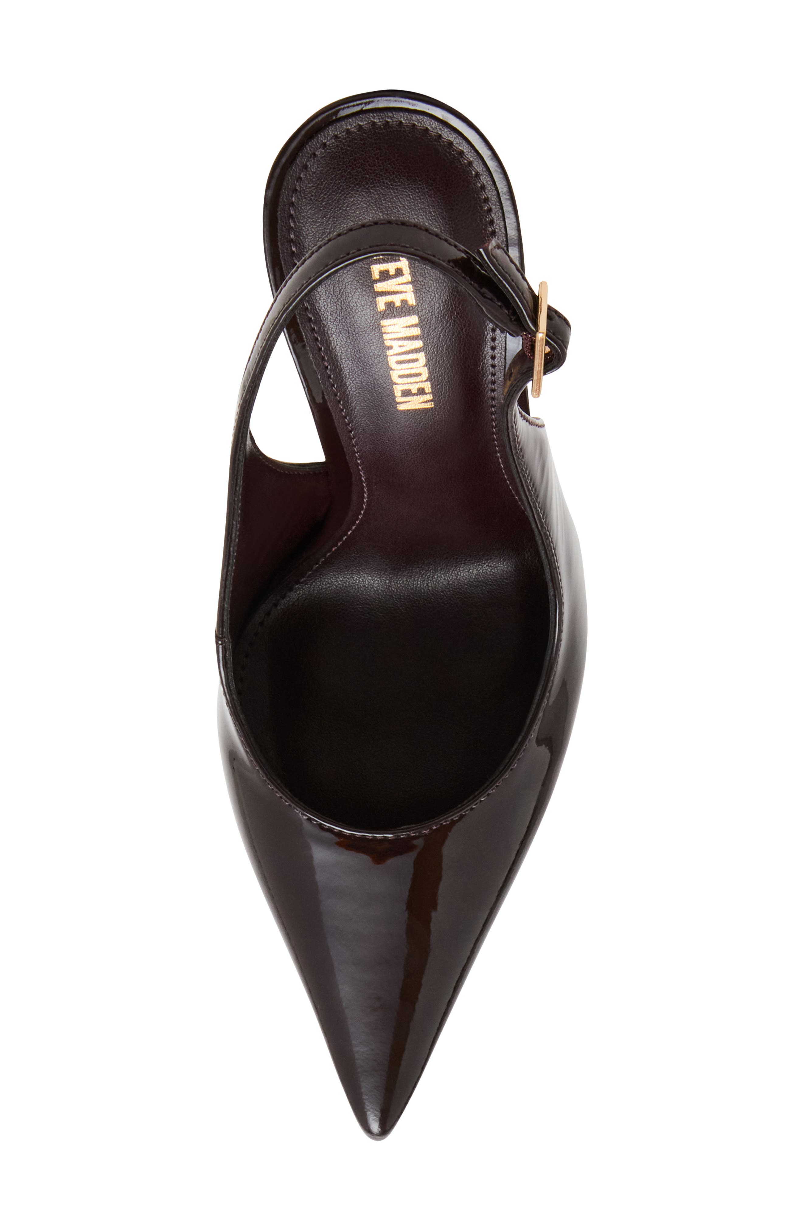 Steve Madden Blare Slingback Pointed Toe Pump, Alternate, color, Brown Leather