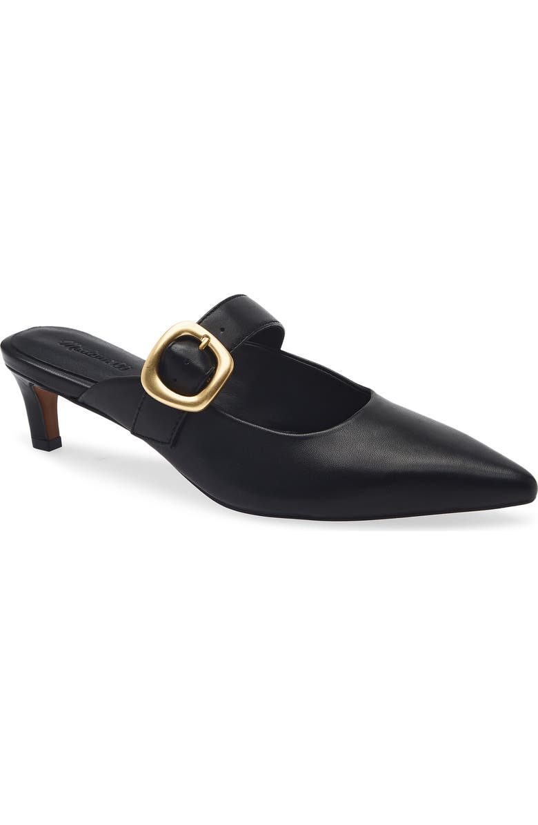 Madewell The Emilie Mule, Main, color, True Black