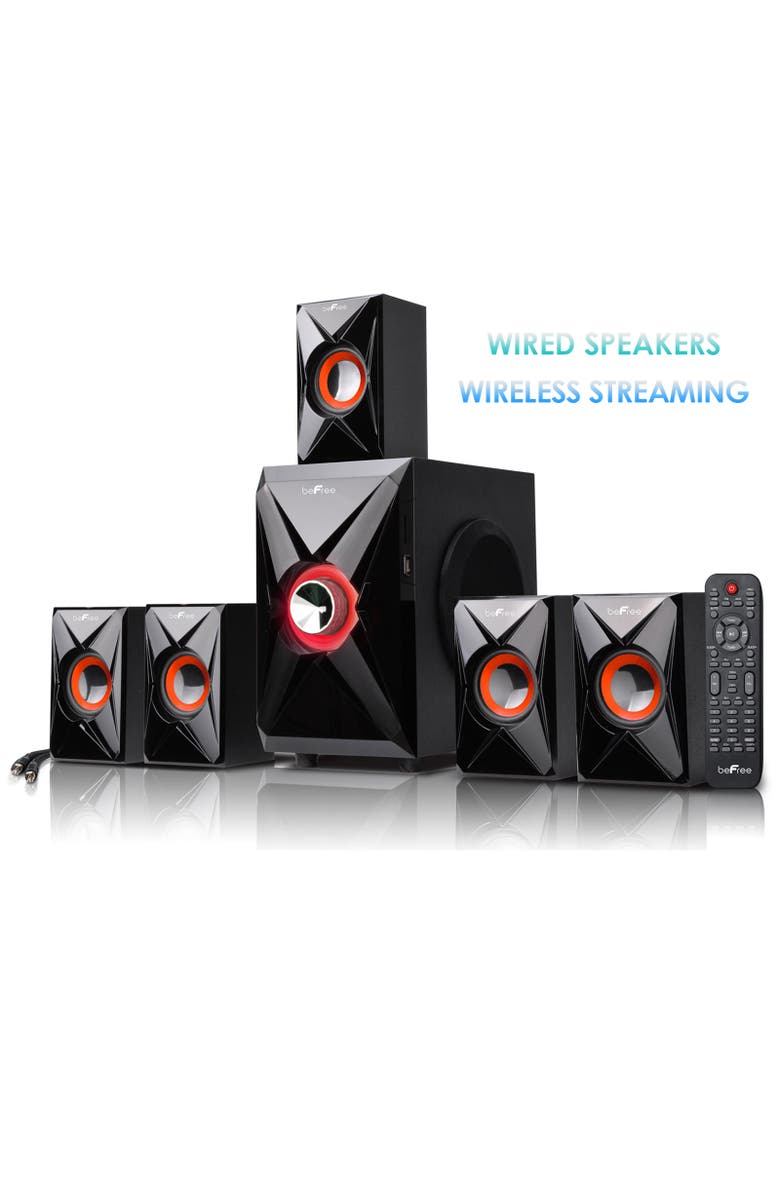 Befree Sound Bluetooth Surround Sound Speaker System with 5.1 Channels, Alternate, color, Orange