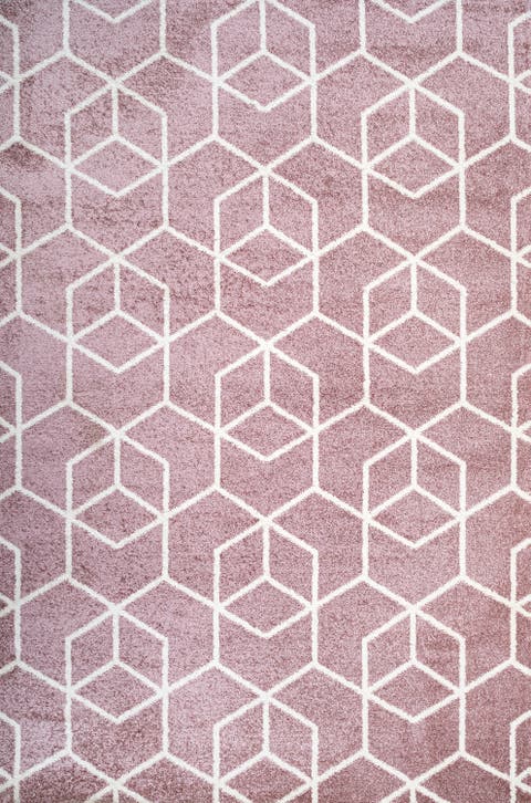 Tumbling Blocks Modern Geometric Area Rug