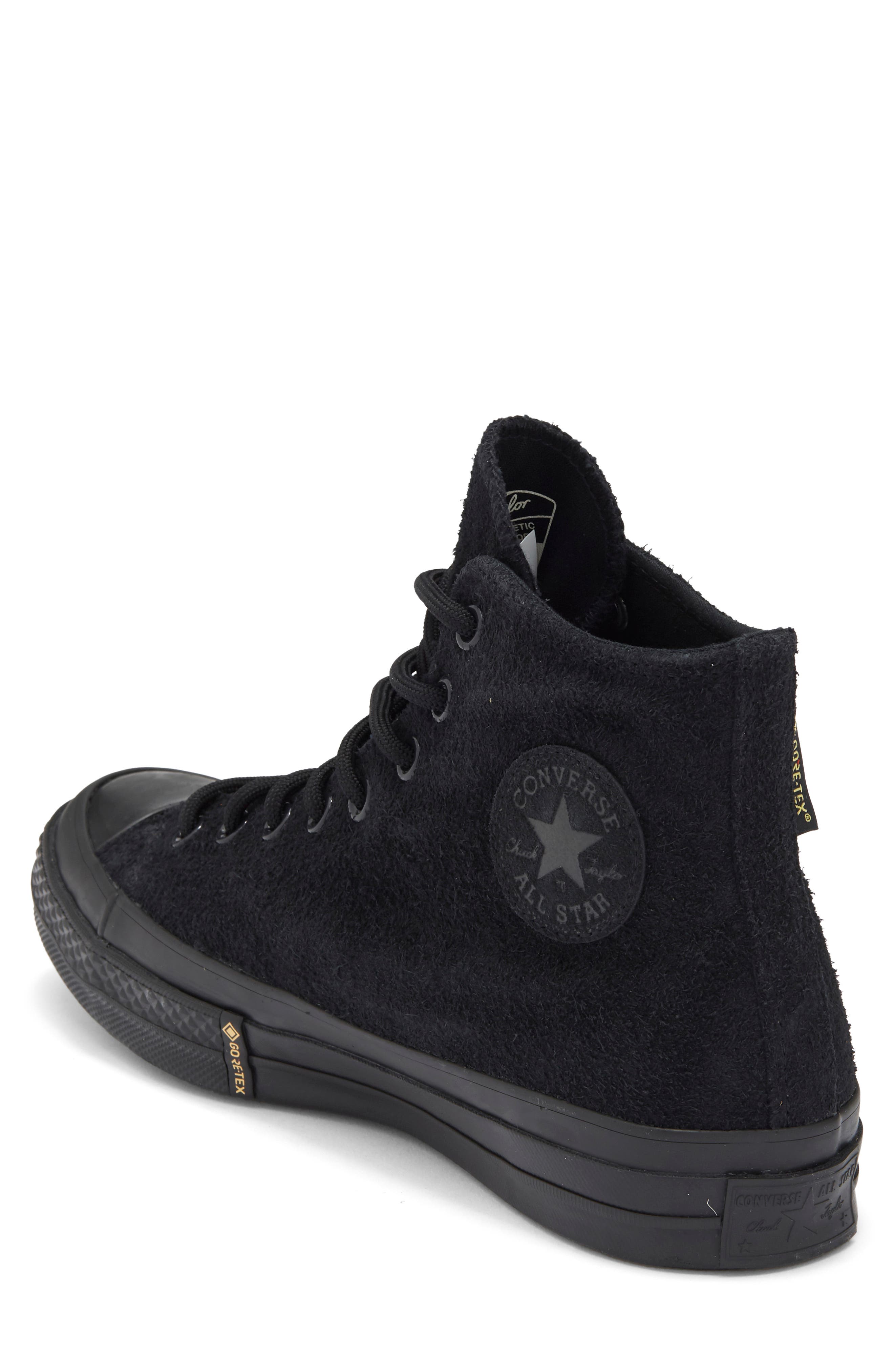 Chuck 70 Gore-Tex® Water Resistant High Top Sneaker, Alternate, color, BLACK/ BLACK/ BLACK