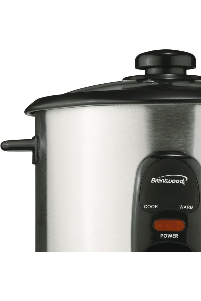 Rice Cooker, Alternate, color, BLACK AND STAINLESS STEEL
