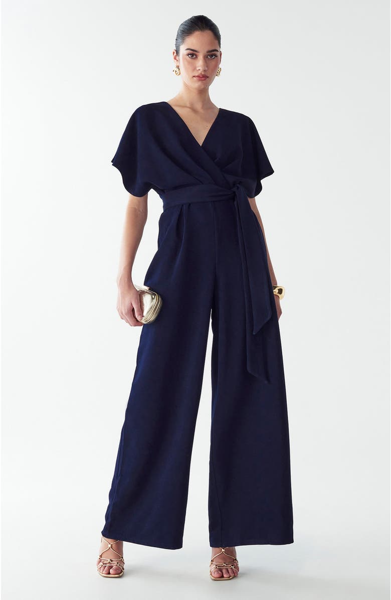 BWLDR Shana Jumpsuit, Alternate, color, Navy Blue
