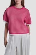 DKNY Boxy Mesh Overlay Top
