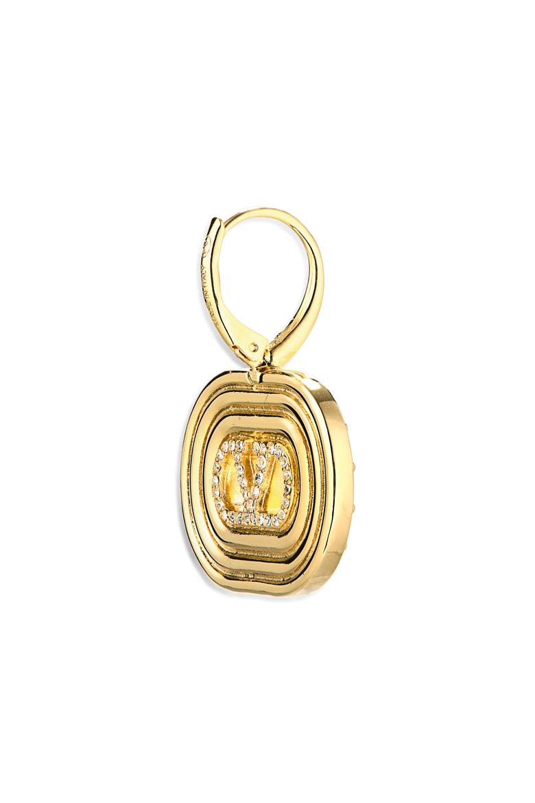 VLOGO Signature Pavè Earrings, Alternate, color, GOLD
