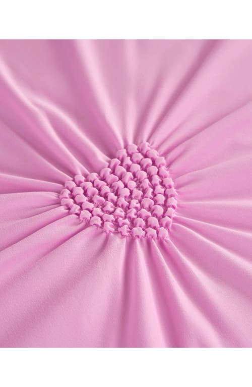 Juicy Couture Amora Gathered Heart Comforter & Sham Set In Pink