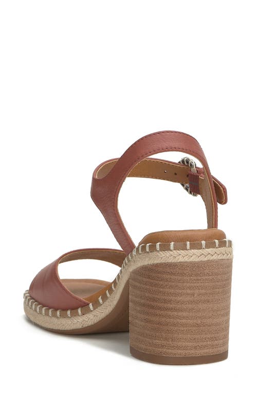 Lucky Brand Jennyl Ankle Strap Espadrille Sandal In Rose Red