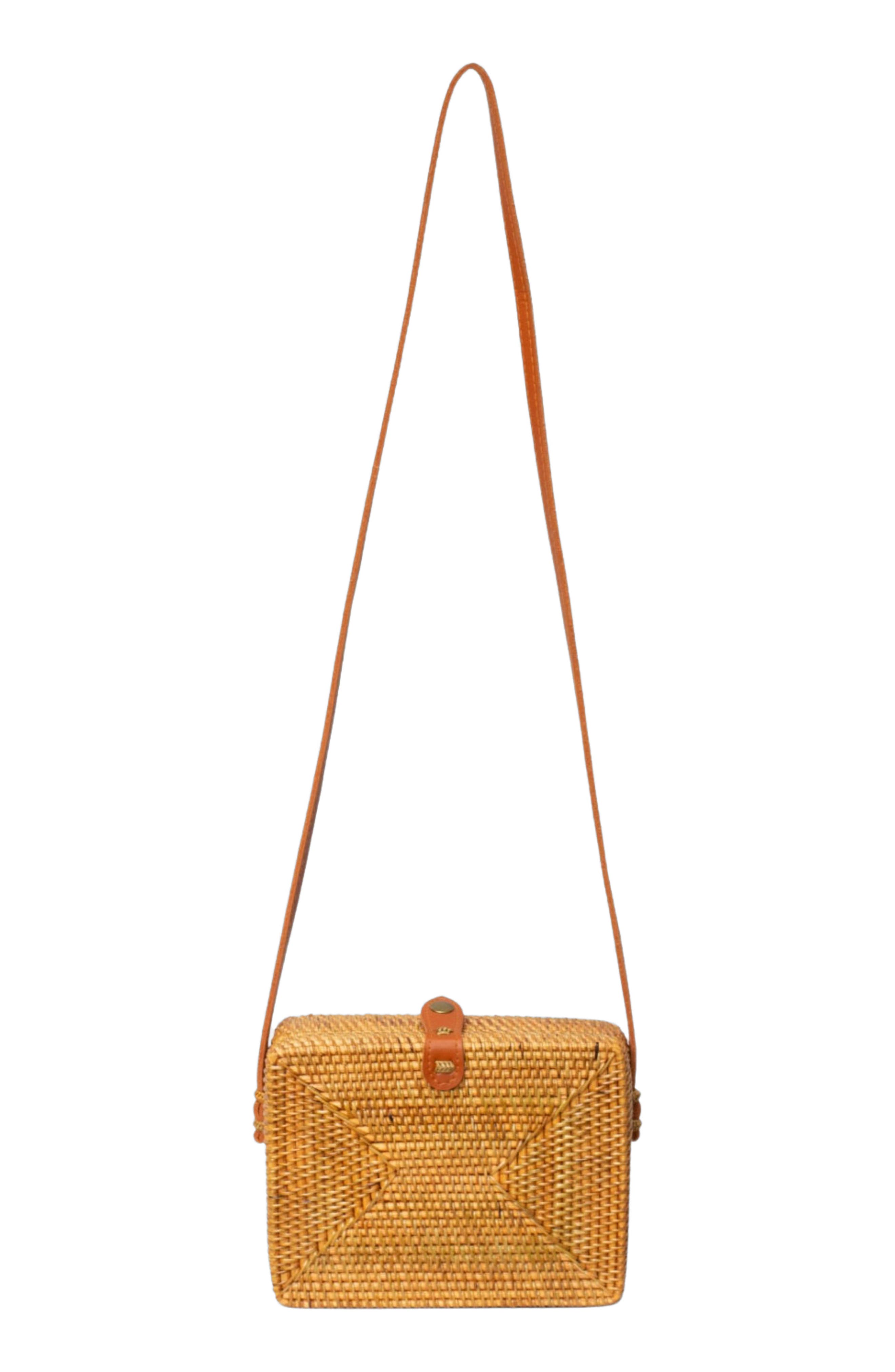 Jelavu Rae Handwoven Rattan Crossbody Bag, Alternate, color, Tan