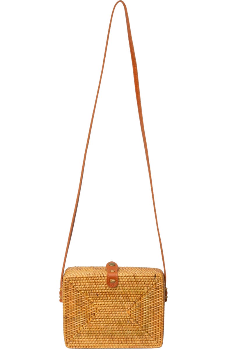 Jelavu Rae Handwoven Rattan Crossbody Bag, Alternate, color, Tan
