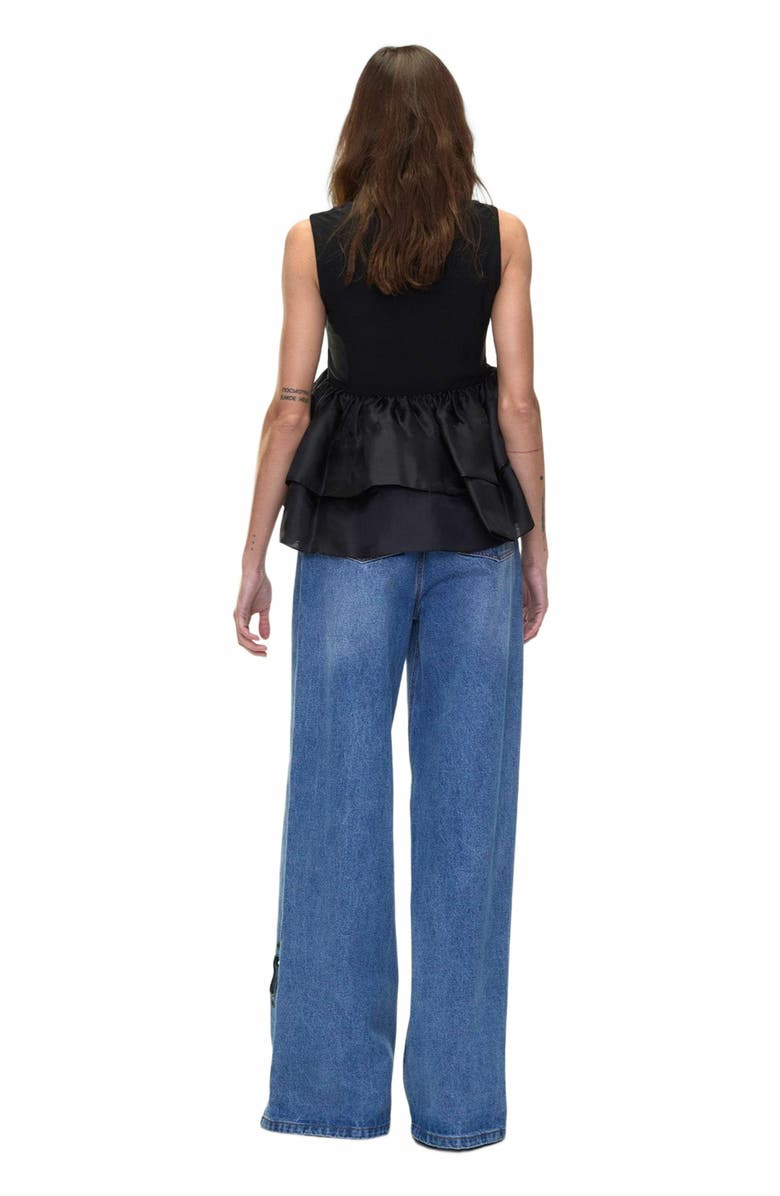 Cynthia Rowley Embroidered Wide-leg Jean, Alternate, color, 