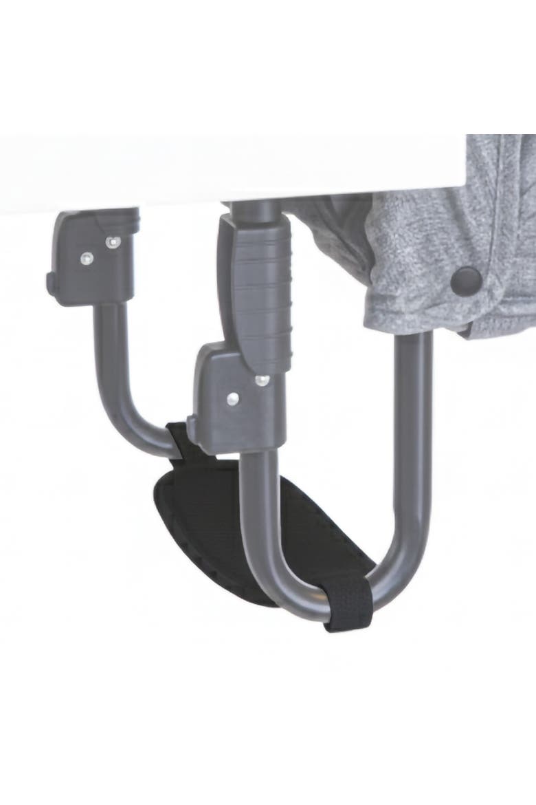Perch Adjustable Footrest for Hook-On High Chair, Baby Leg Support, Alternate, color, Black
