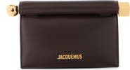 Jacquemus La Petite Pochette Rond Carré Leather Clutch