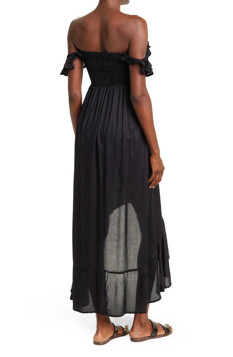 BOHO ME Off the Shoulder Hi-Low Dress, Alternate, color,