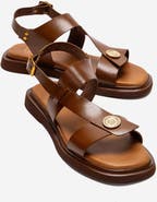Forever & Always Shoes Quella Leather Buckle Sandal