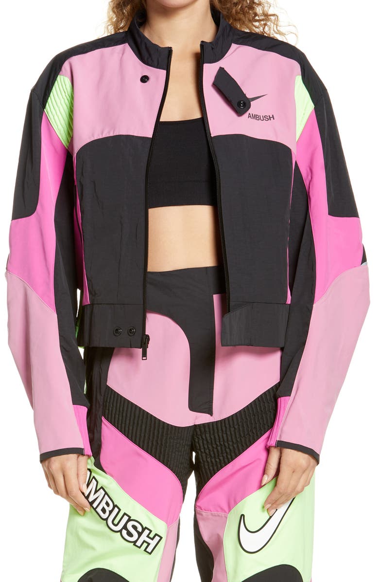 Nike x AMBUSH<sup>®</sup> Motorcycle Jacket, Main, color, 
