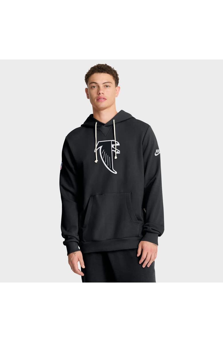 Nike Men's Nike Black Atlanta Falcons Sideline Offensive Set Play Performance Pullover Hoodie, Alternate, color, Black