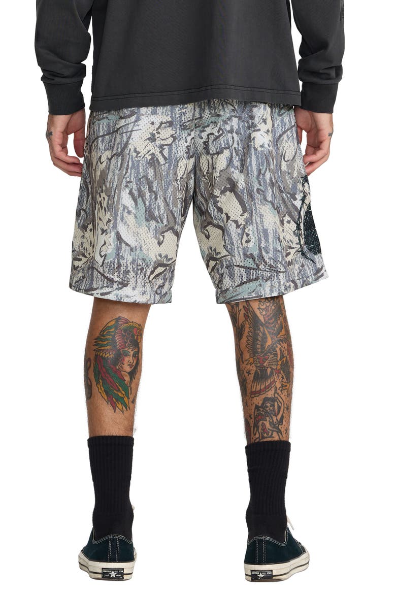x Tapout® Printed Mesh Shorts, Alternate, color, CAMO