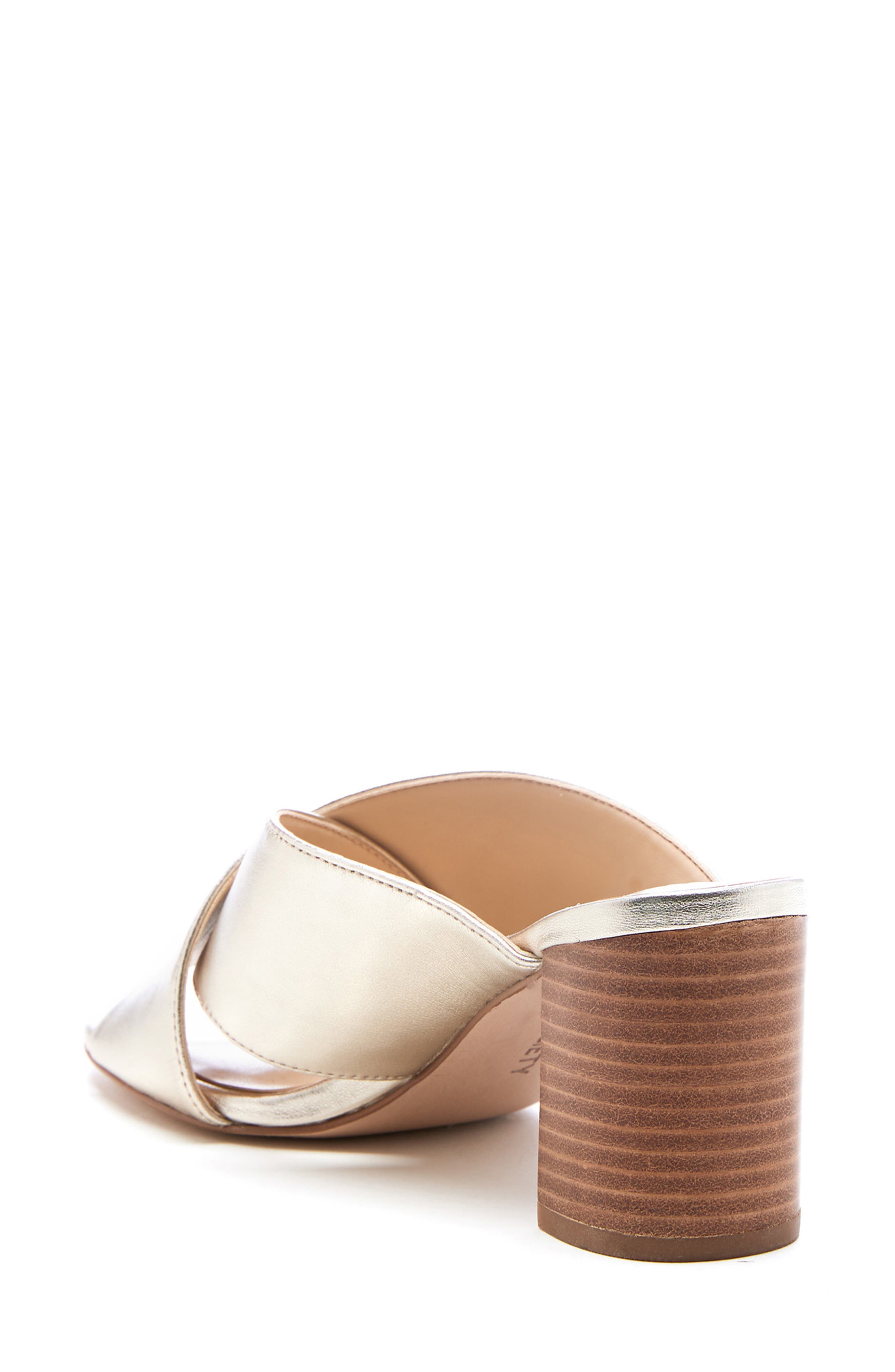 Ganezah Slide Sandal, Alternate, color, GOLD FUSION NAPPA LEATHER