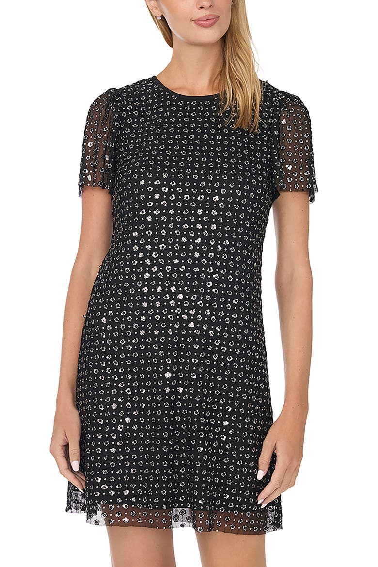 Shift Minidress, Alternate, color, RICH BLACK
