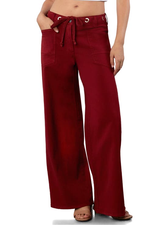 Stellar Tie Straight Leg Jeans