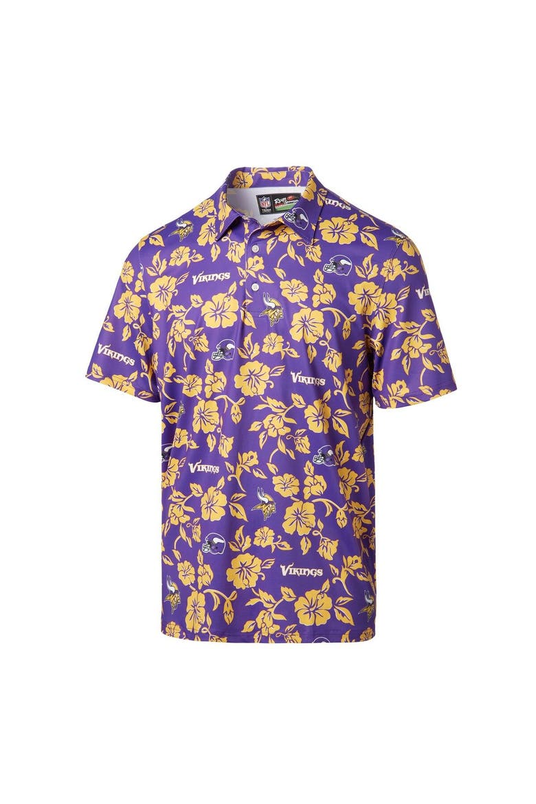 Men's Reyn Spooner Purple Minnesota Vikings Pua Performance Polo, Alternate, color, Purple