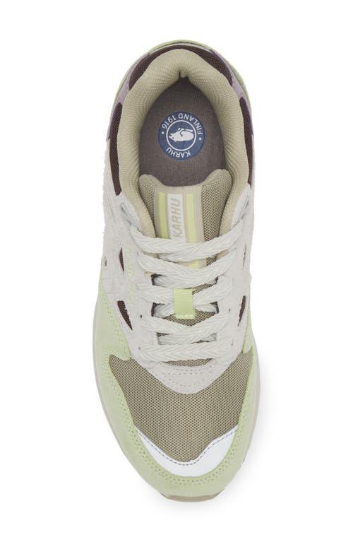 Karhu Gender Inclusive Legacy 96 Sneaker In Shadow Lime/dawn Blue
