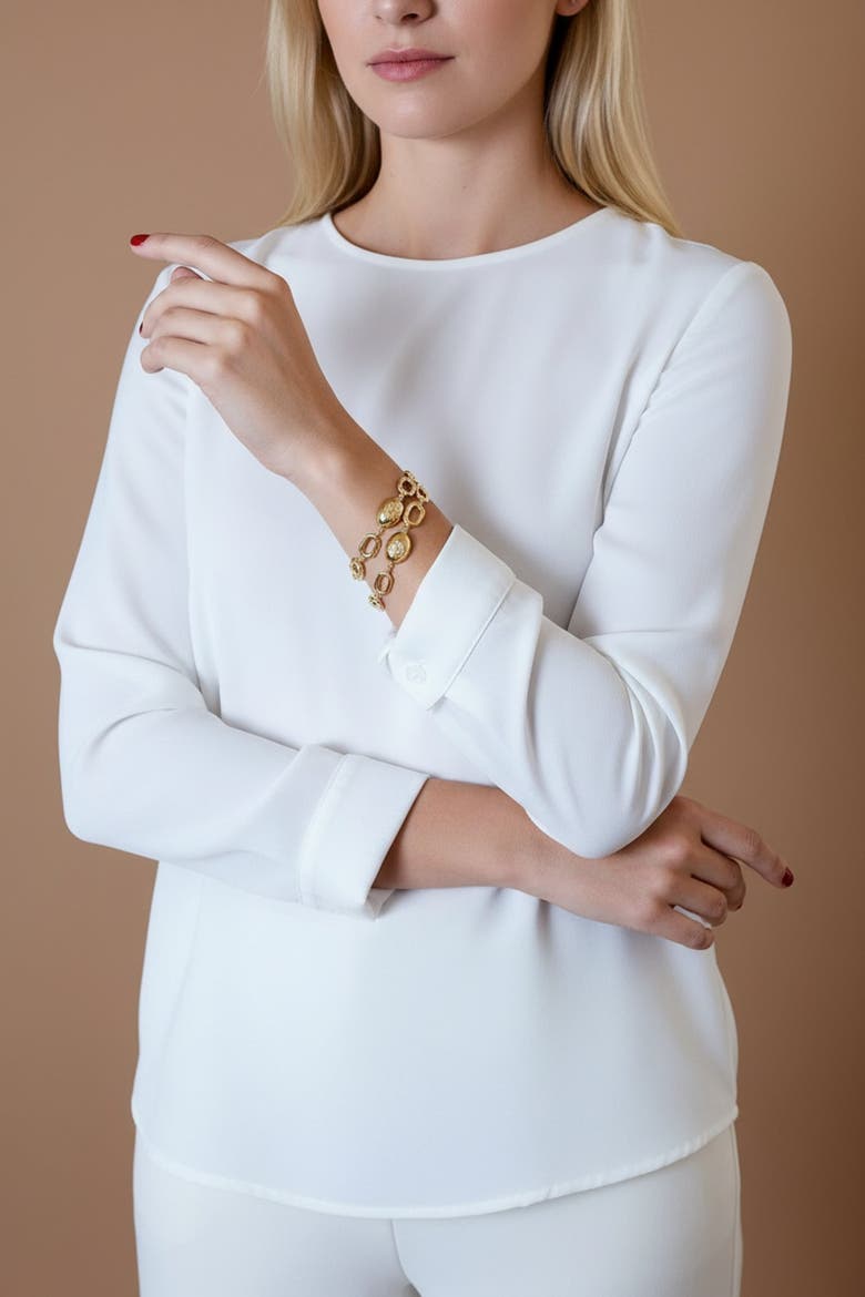 Rise Chain Bracelet, Alternate, color, gold