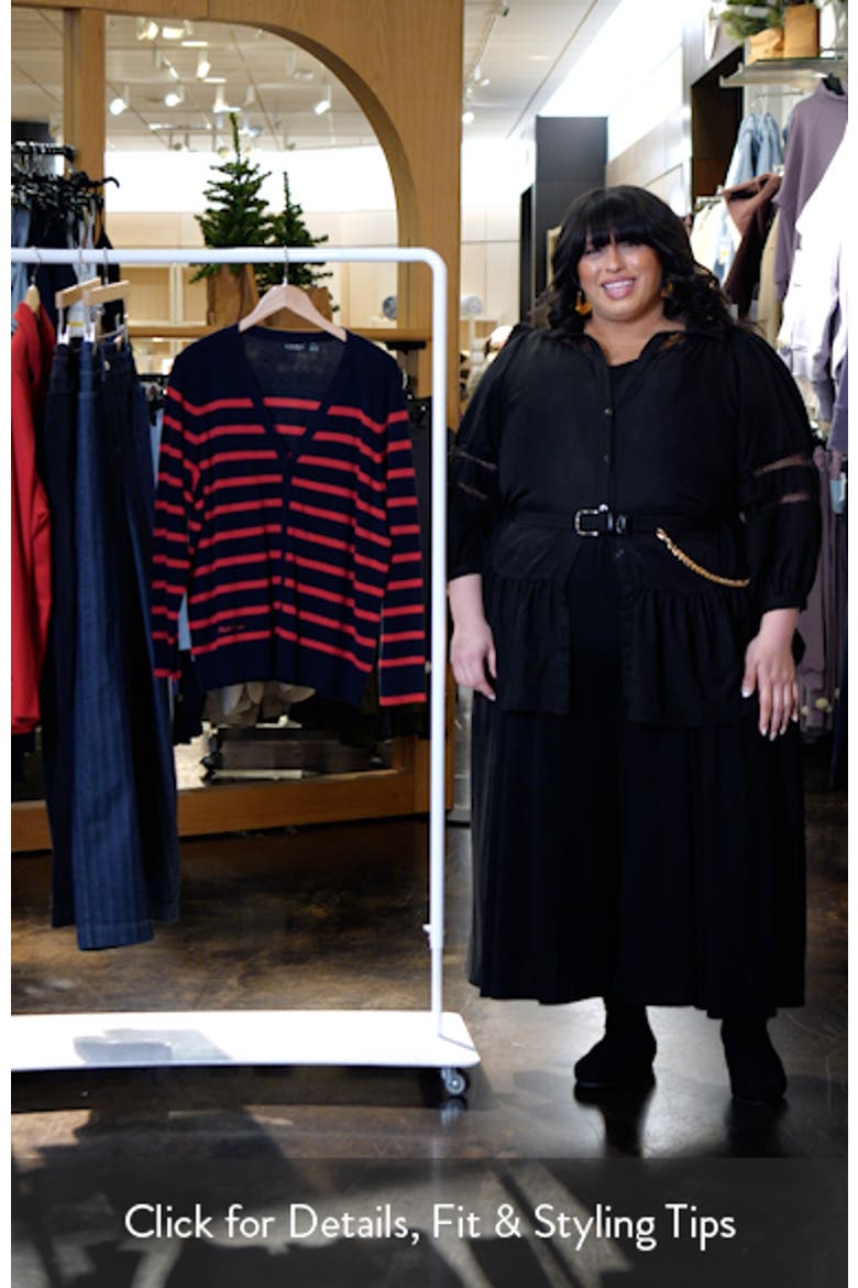 Stripe Cotton & Modal Cardigan video