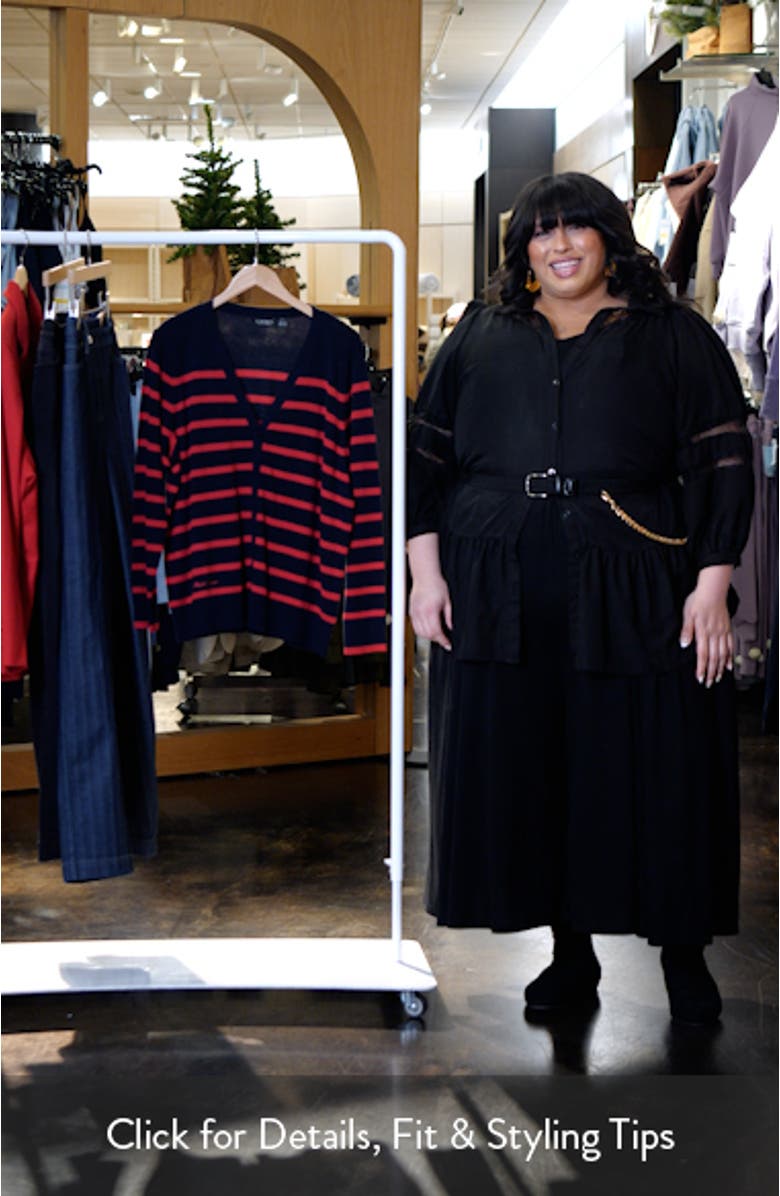 Stripe Cotton & Modal Cardigan, sales video thumbnail